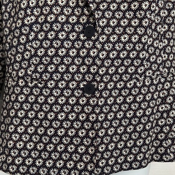 Isaac Mizrahi Daisy Print Blazer Size 14 Nwot - Picture 3 of 13